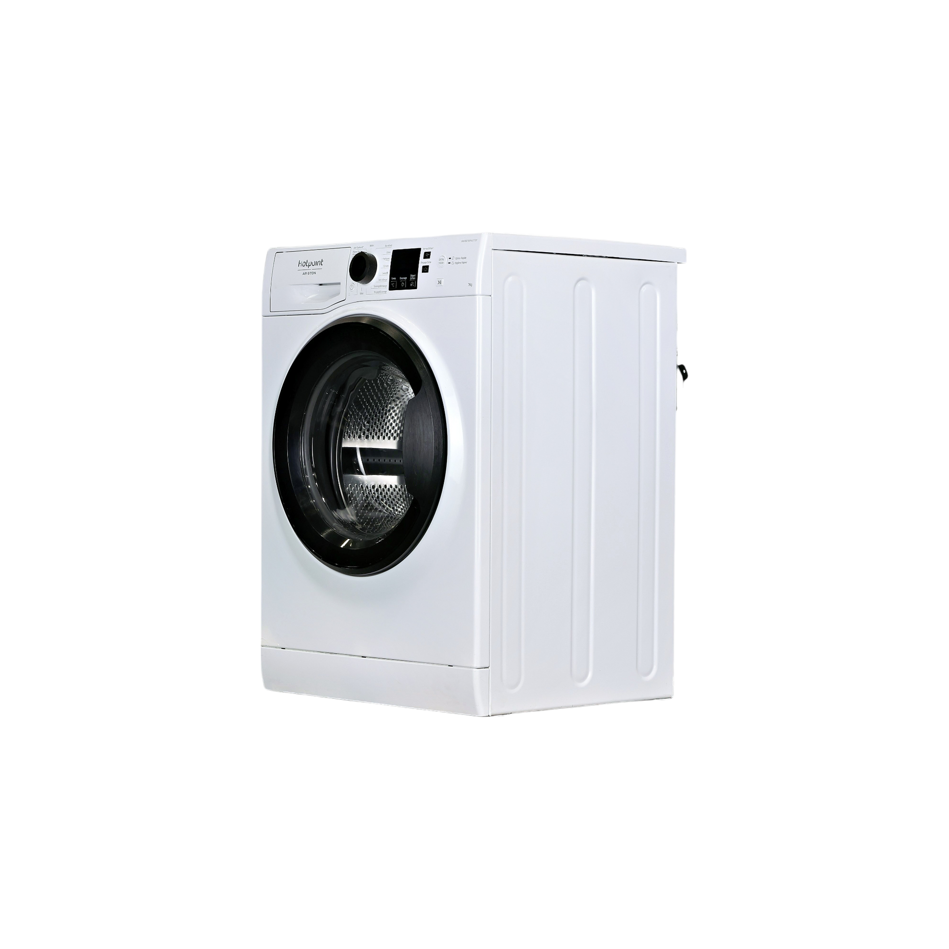 Lave-Linge Hublot 7 kg Reconditionné HOTPOINT NWS 7438 K FR N : vue du côté gauche