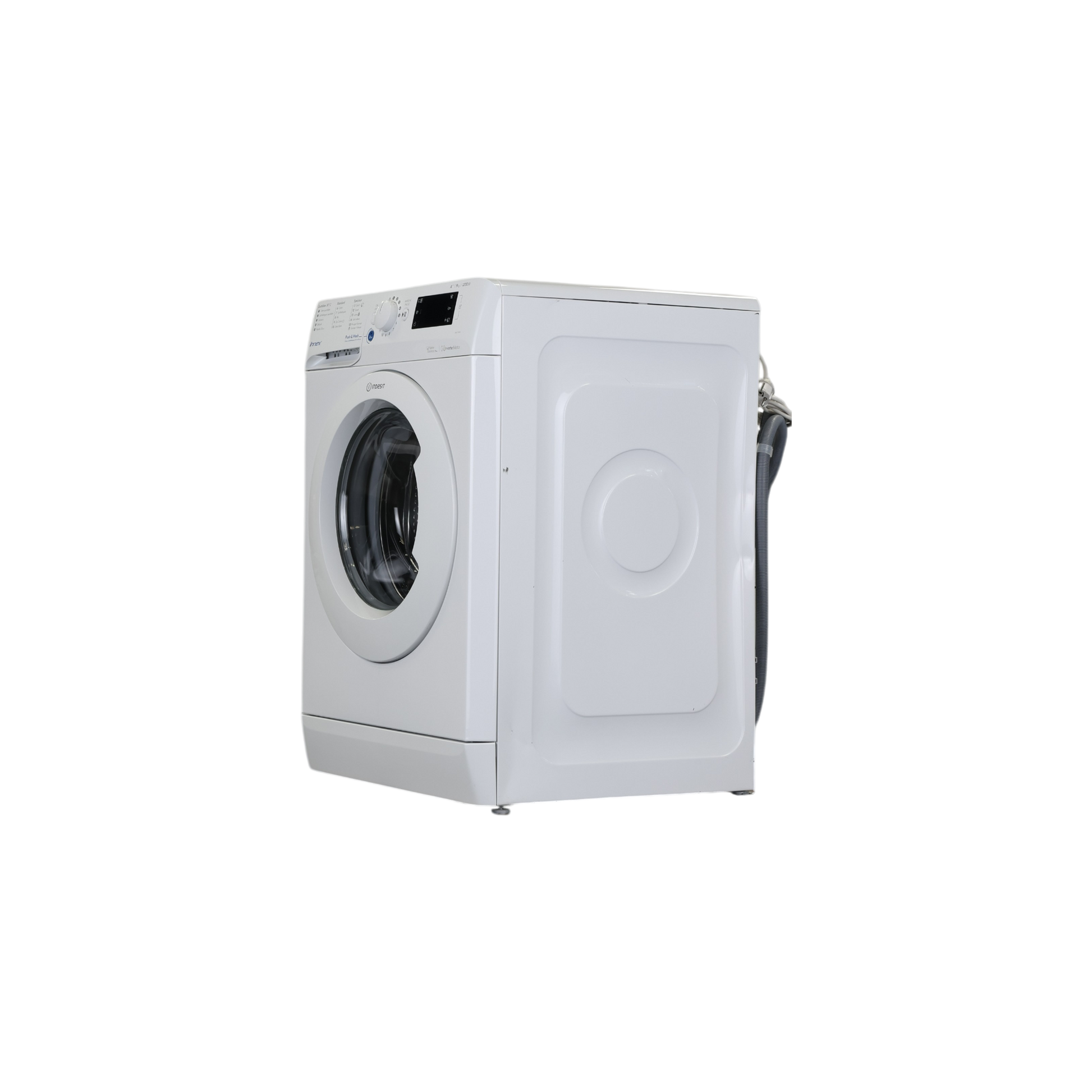 Lave-Linge Hublot 9 kg Reconditionné INDESIT BWE 91283X W FR : vue du côté gauche