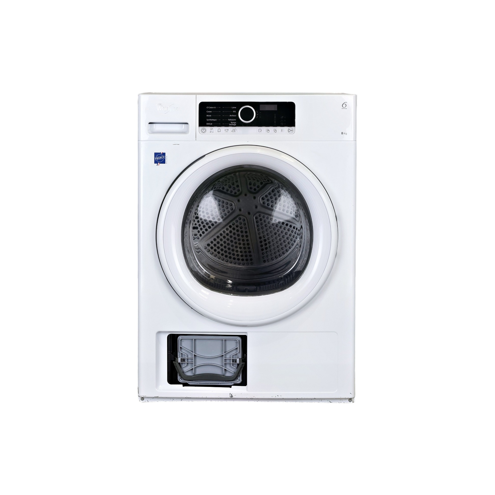 Seche-Linge Pompe À Chaleur 8 kg Reconditionné WHIRLPOOL HSCX 80313 : vue de face