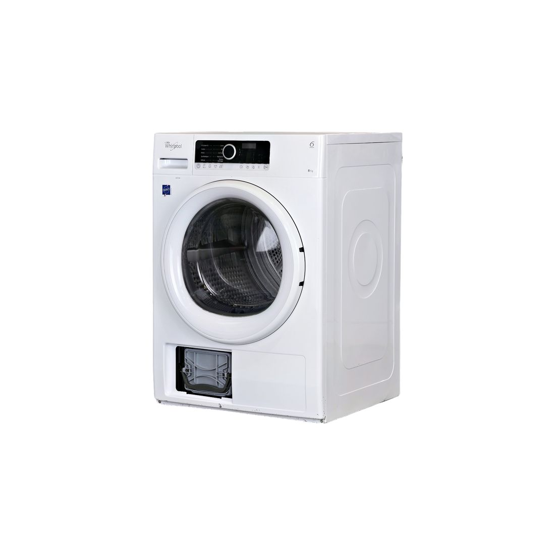 Seche-Linge Pompe À Chaleur 8 kg Reconditionné WHIRLPOOL HSCX 80313 : vue du côté gauche