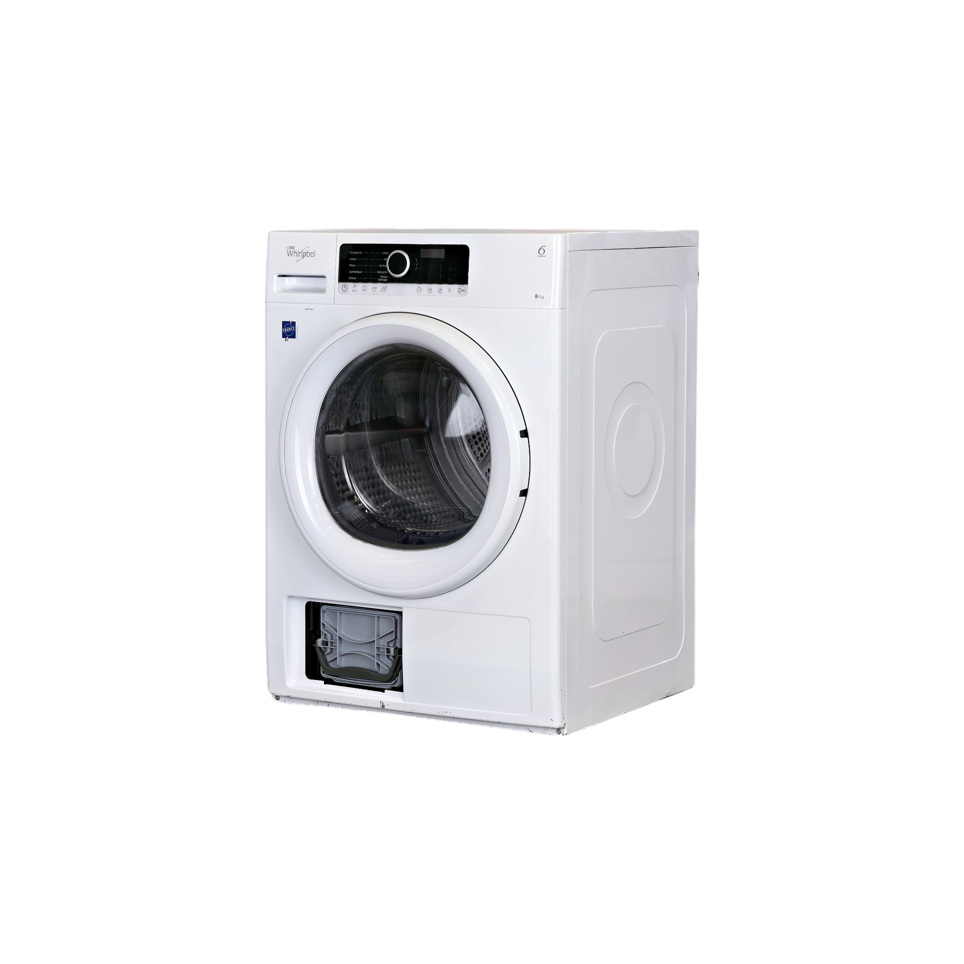 Seche-Linge Pompe À Chaleur 8 kg Reconditionné WHIRLPOOL HSCX 80313 : vue du côté gauche