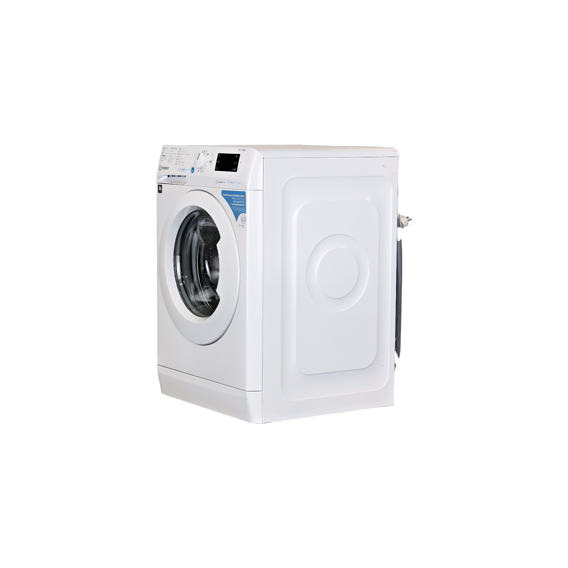 Lave-Linge Hublot 8 kg Reconditionné INDESIT BWE81496XWVFR : vue du côté gauche