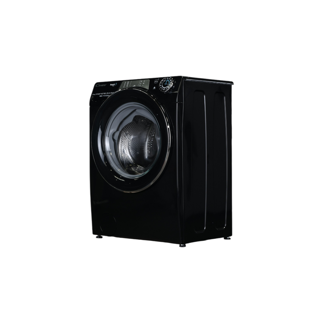 Lave-Linge Sechant 8 kg Reconditionné CANDY RPW5856BWMBCB-S : vue du côté gauche