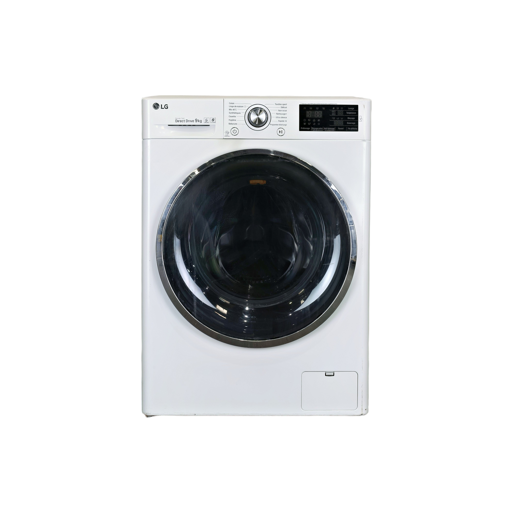 Lave-Linge Hublot 9 kg Reconditionné LG F94902WH : vue de face