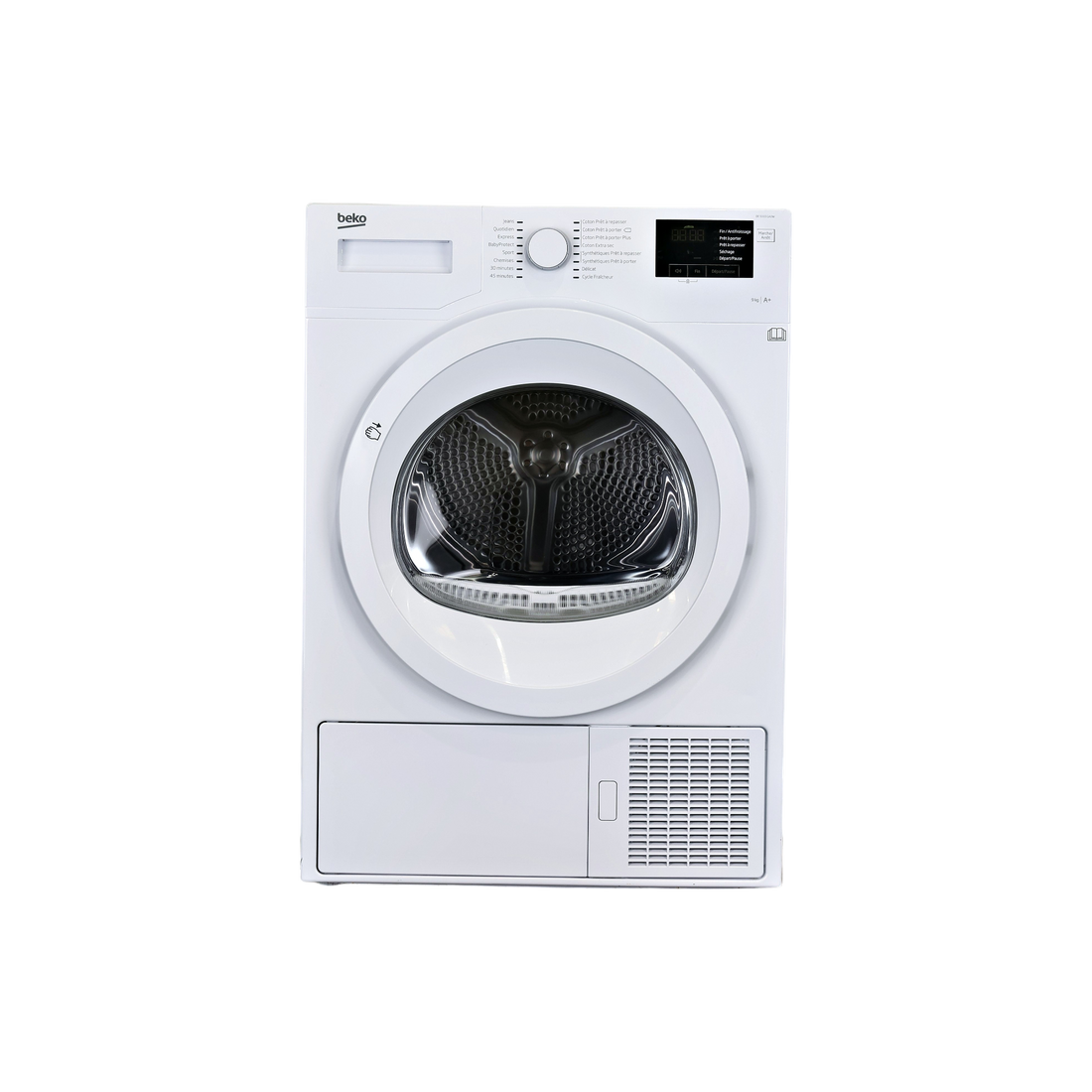 Seche-Linge Pompe À Chaleur 9 kg Reconditionné BEKO DE9333GA0W : vue de face