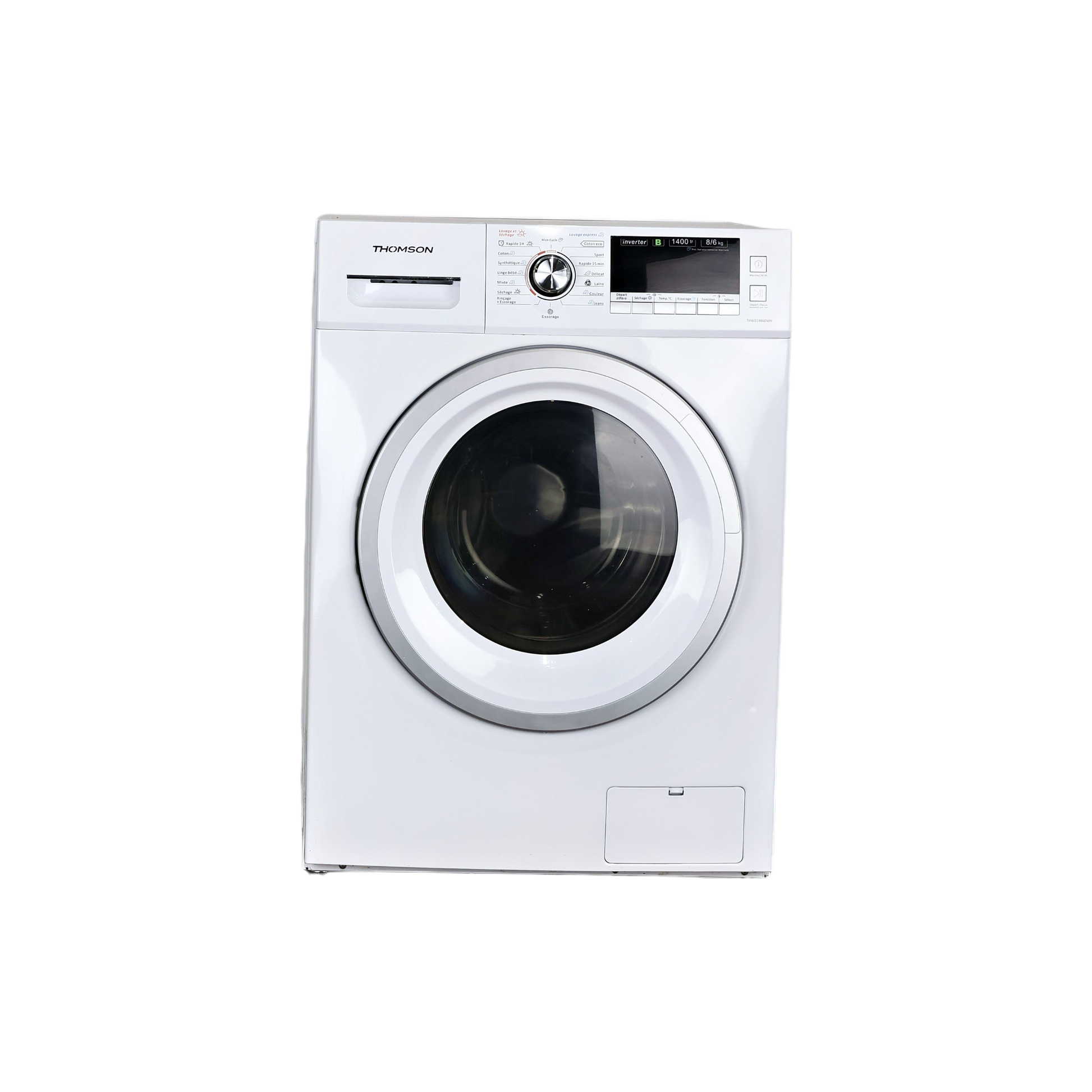 Lave-Linge Sechant 8 kg Reconditionné THOMSON THWD14860WH : vue de face