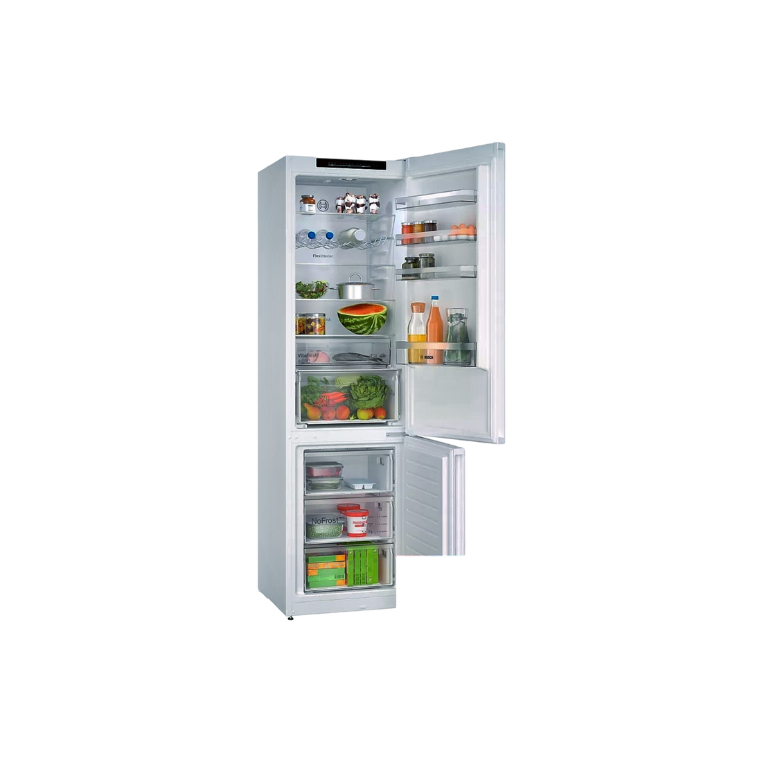 Réfrigérateur Avec Congélateur 440 L Reconditionné BOSCH KGN492LDF : vue de l'intérieur