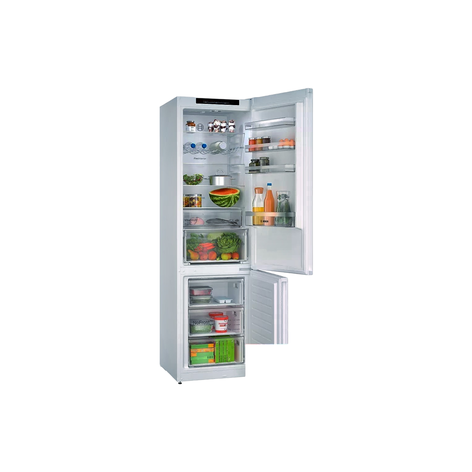 Réfrigérateur Avec Congélateur 440 L Reconditionné BOSCH KGN492LDF : vue de l'intérieur