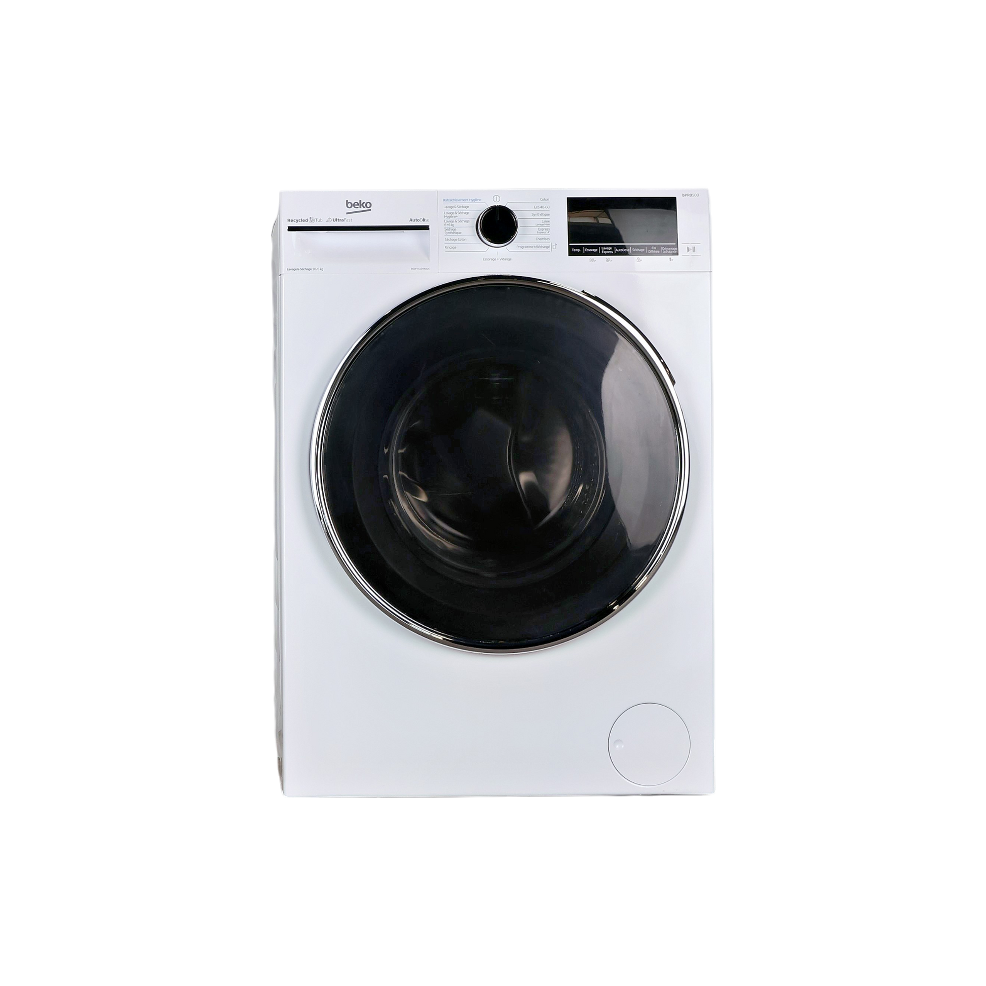Lave-Linge Sechant 10 kg Reconditionné BEKO B5DFT51044DOS : vue de face