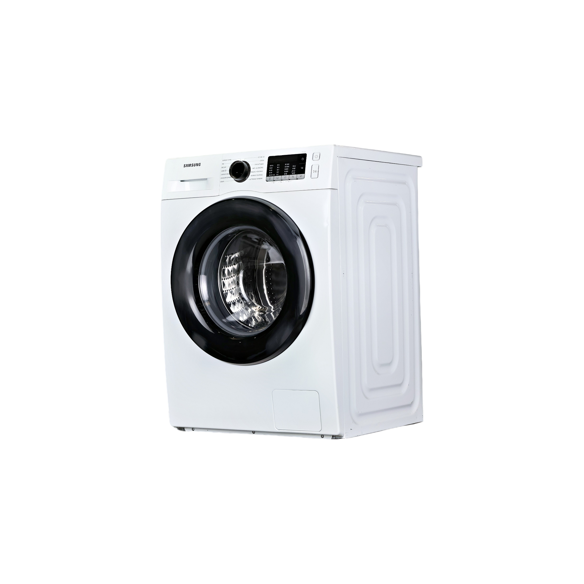 Lave-Linge Hublot 9 kg Reconditionné SAMSUNG WW90TA026AE : vue du côté gauche