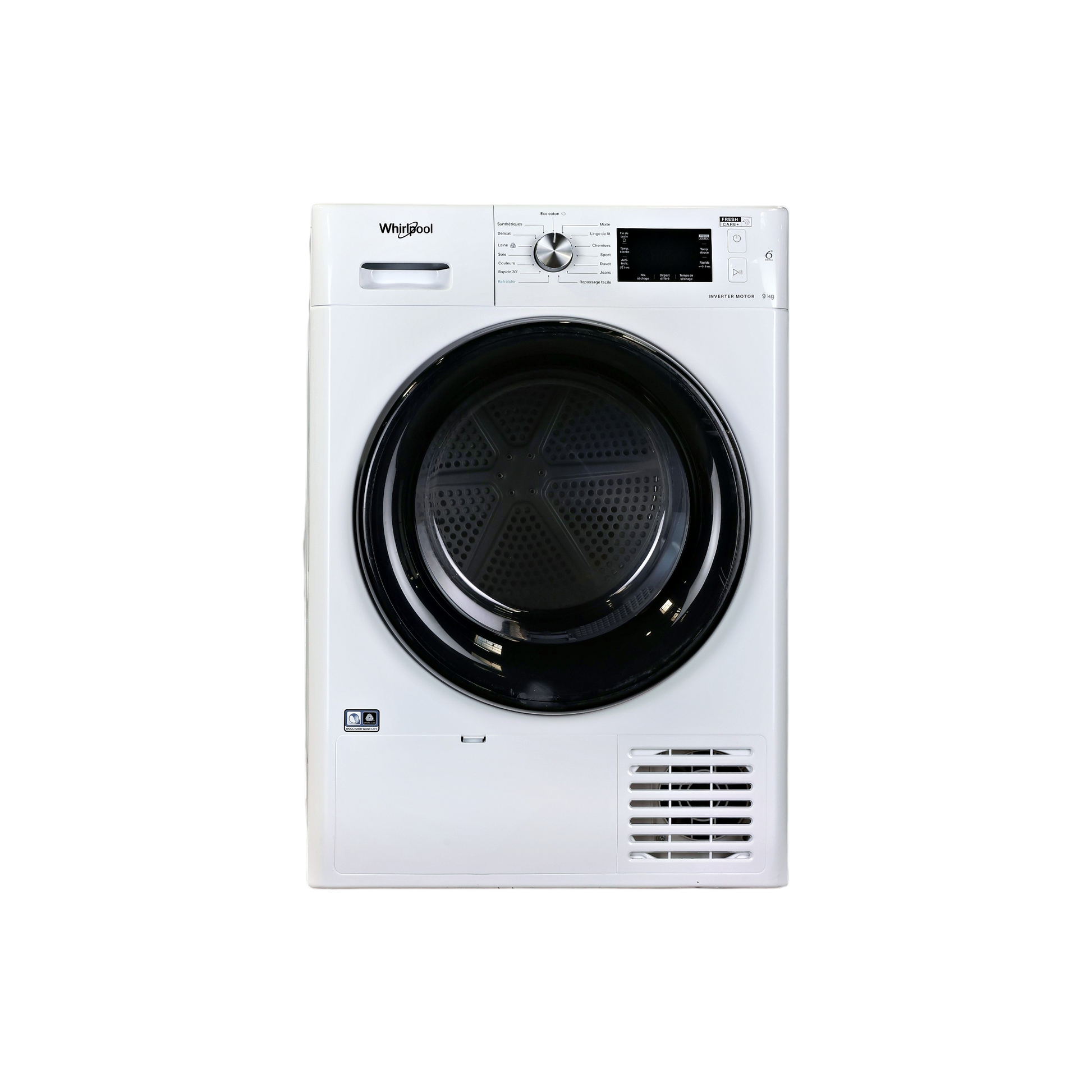 Seche-Linge Pompe À Chaleur 9 kg Reconditionné WHIRLPOOL FFTBM229X2BFR : vue de face