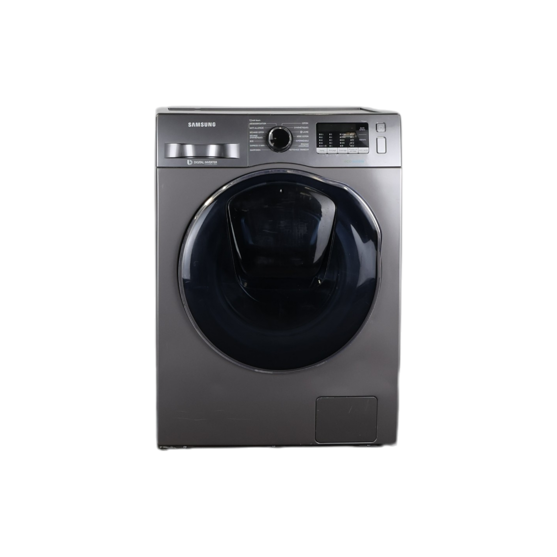 Lave-Linge Sechant 8 kg Reconditionné SAMSUNG WD80K5B10OX : vue de face
