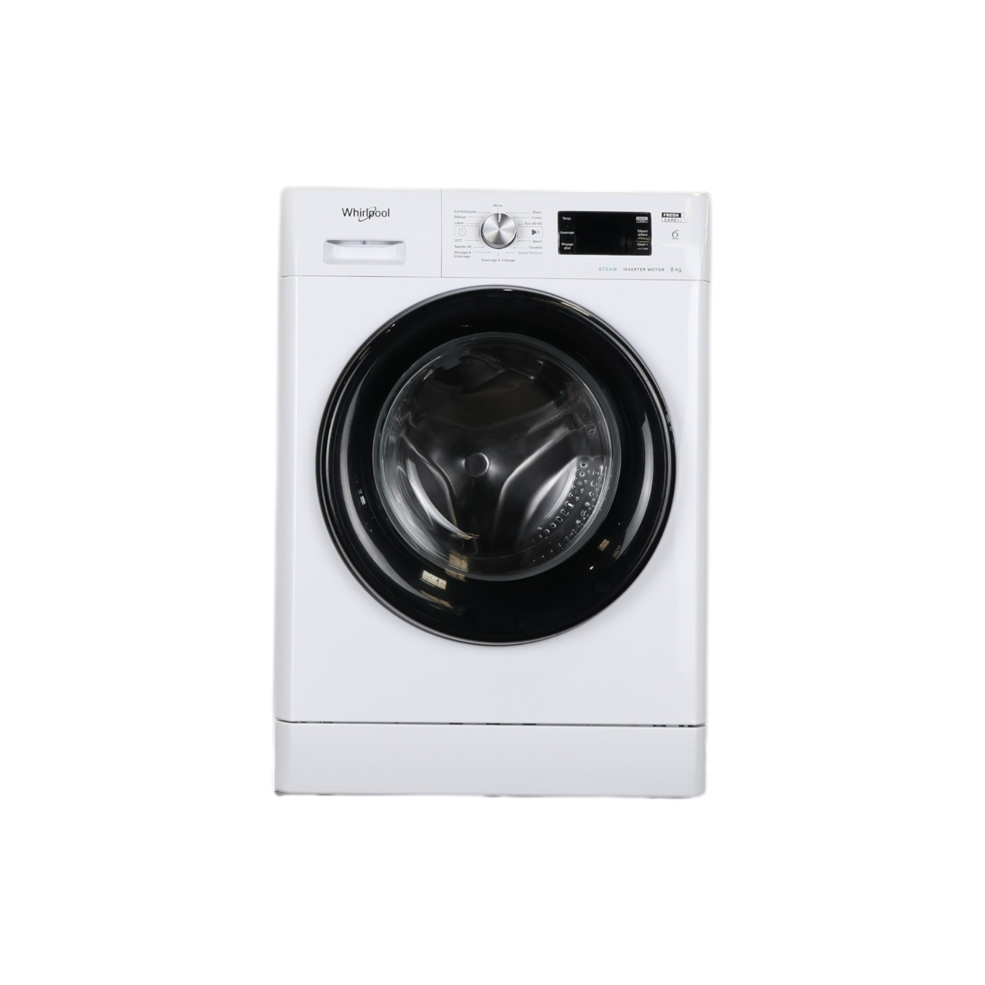 Lave-Linge Hublot 8 kg Reconditionné WHIRLPOOL FFB8258BVFR : vue de face
