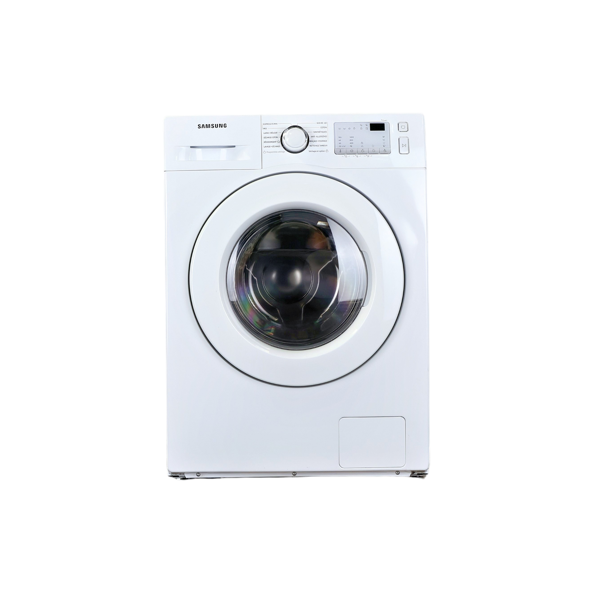 Lave-Linge Hublot 8 kg Reconditionné SAMSUNG WD80T4046EW : vue de face