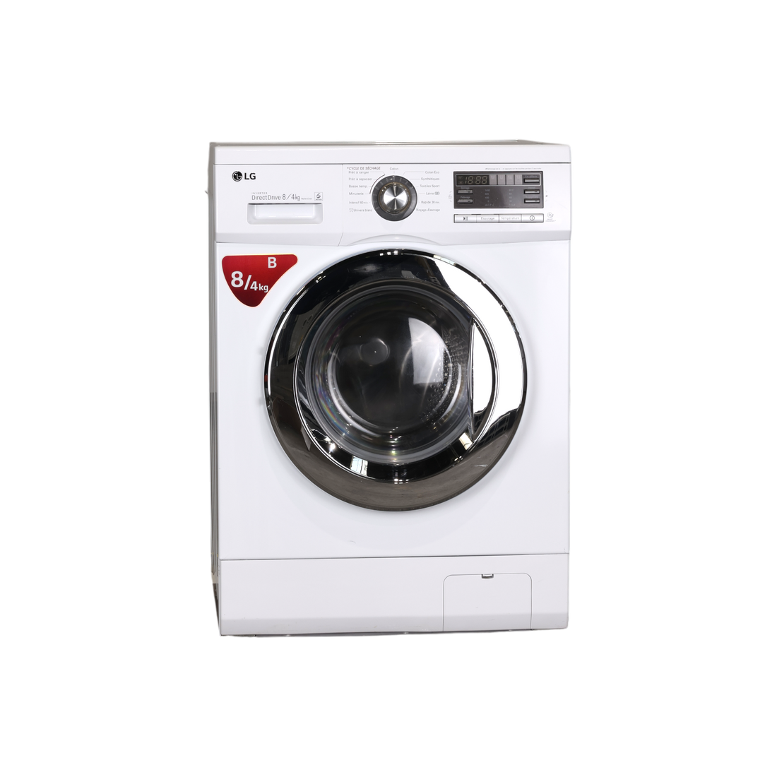 Lave-Linge Sechant 8 kg Reconditionné LG F84400WHR : vue de face