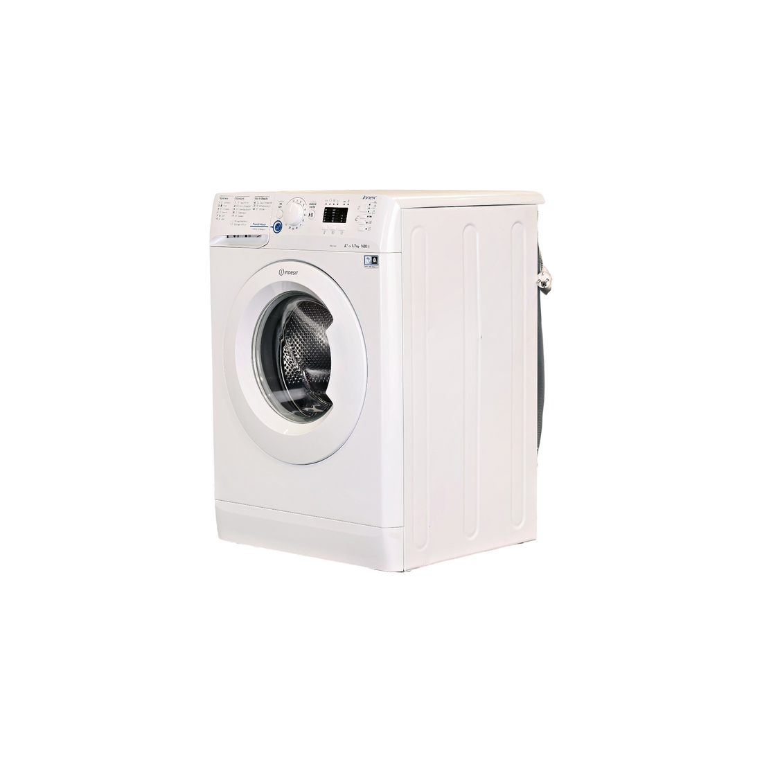 Lave-Linge Hublot 7 kg Reconditionné INDESIT XWA 71452 W FR : vue du côté gauche