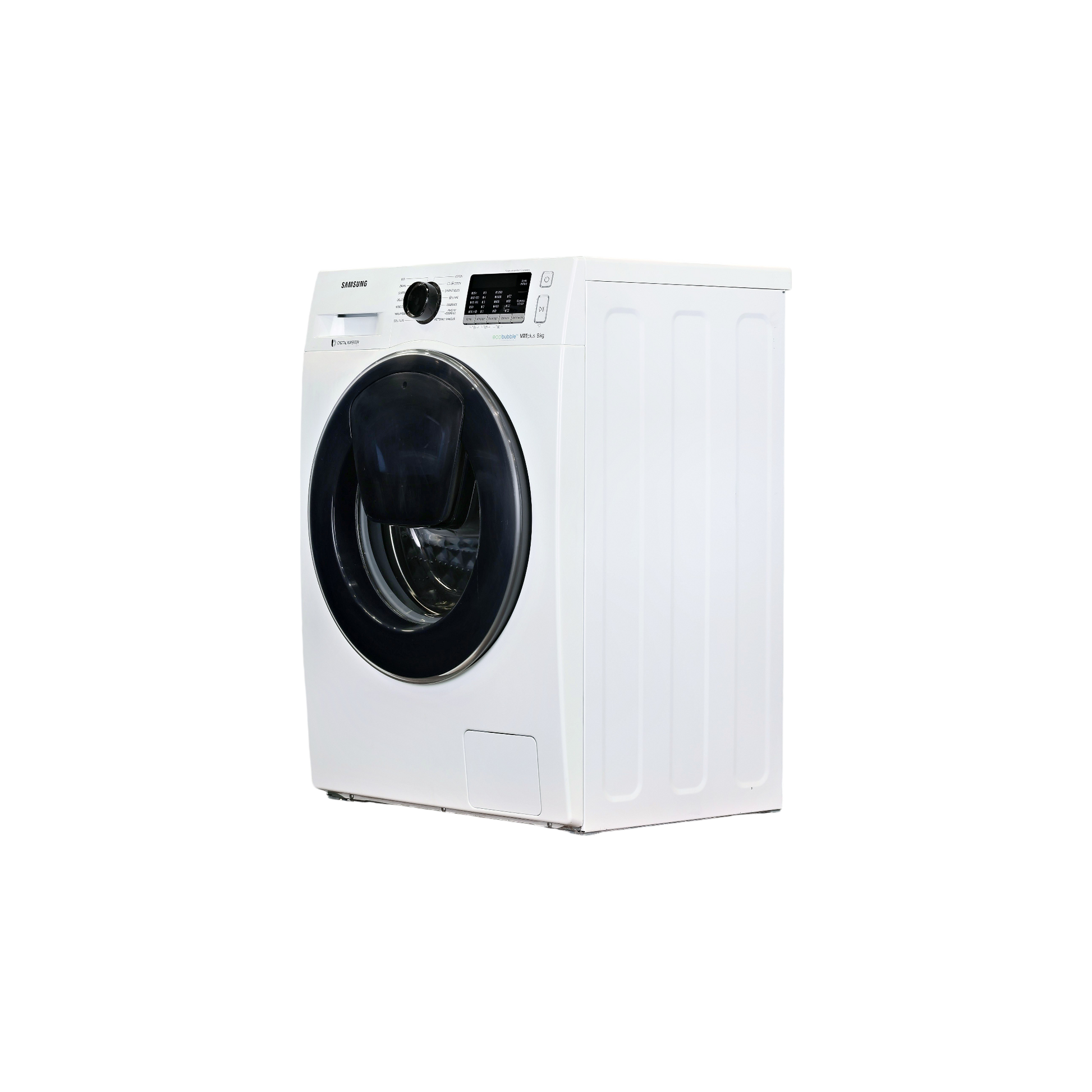 Lave-Linge Hublot 8 kg Reconditionné SAMSUNG WW80K5210VW : vue du côté gauche