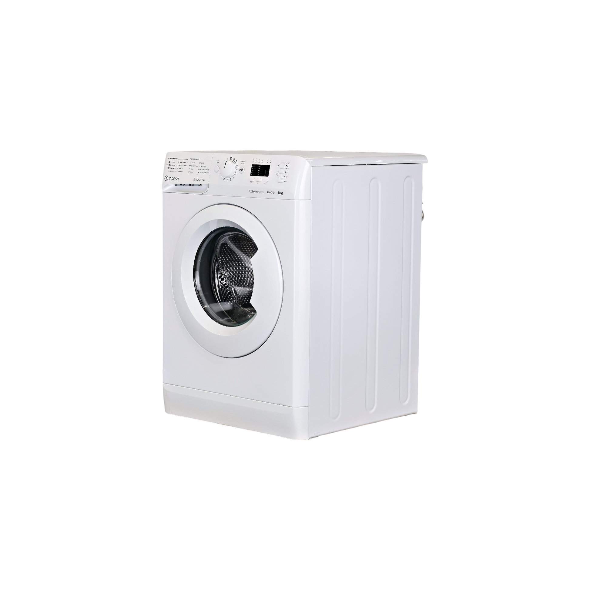 Lave-Linge Hublot 8 kg Reconditionné INDESIT MTWA81495WFR : vue du côté gauche
