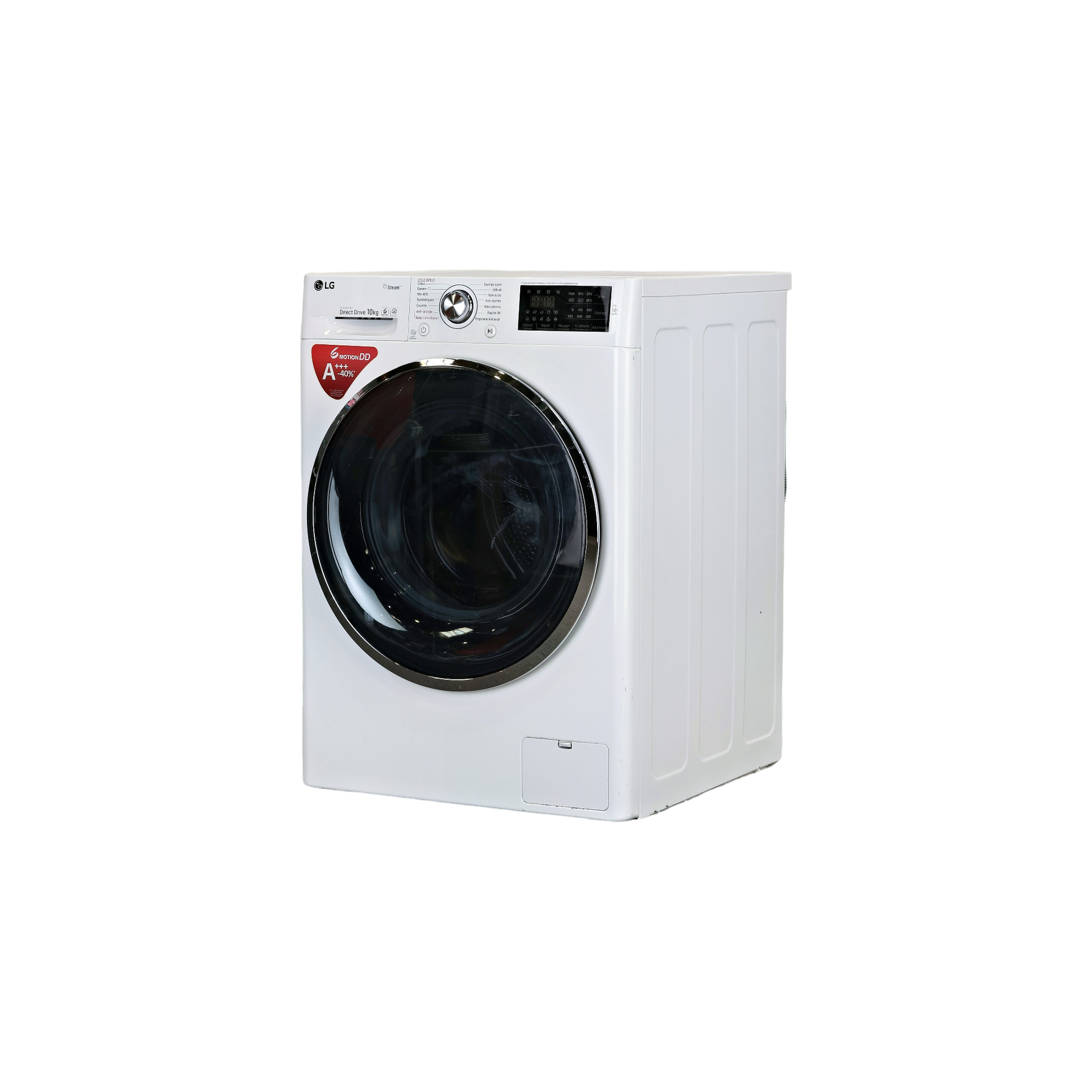 Lave-Linge Hublot 10 kg Reconditionné LG F14J62WHS : vue du côté gauche
