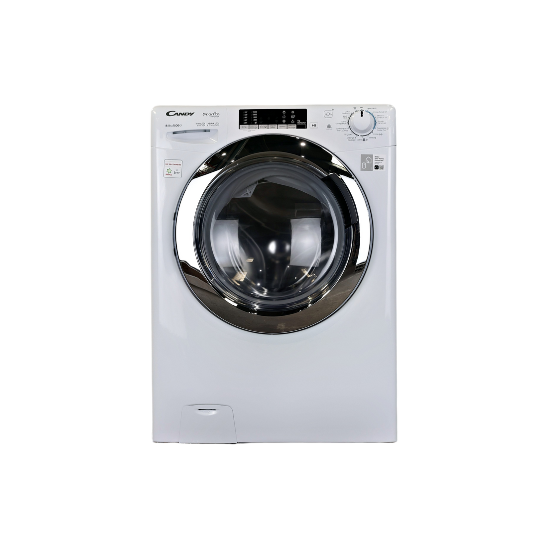 Lave-Linge Sechant 8 kg Reconditionné CANDY CSOW5854TWMC-S : vue de face