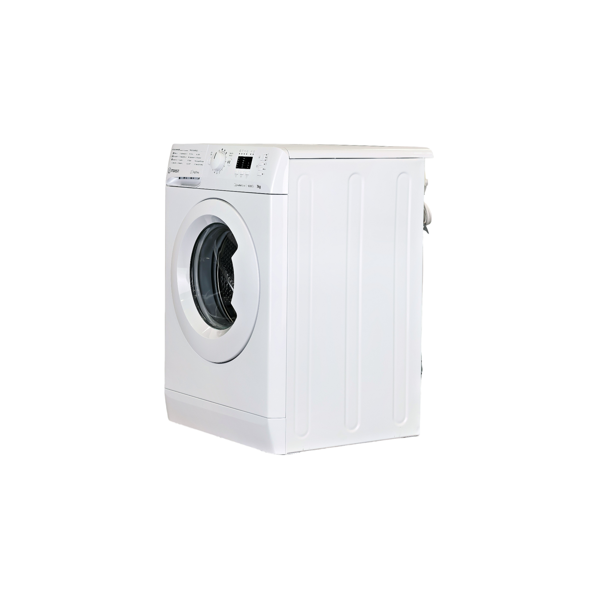 Lave-Linge Hublot 7 kg Reconditionné INDESIT MTWA71296WFR : vue du côté gauche