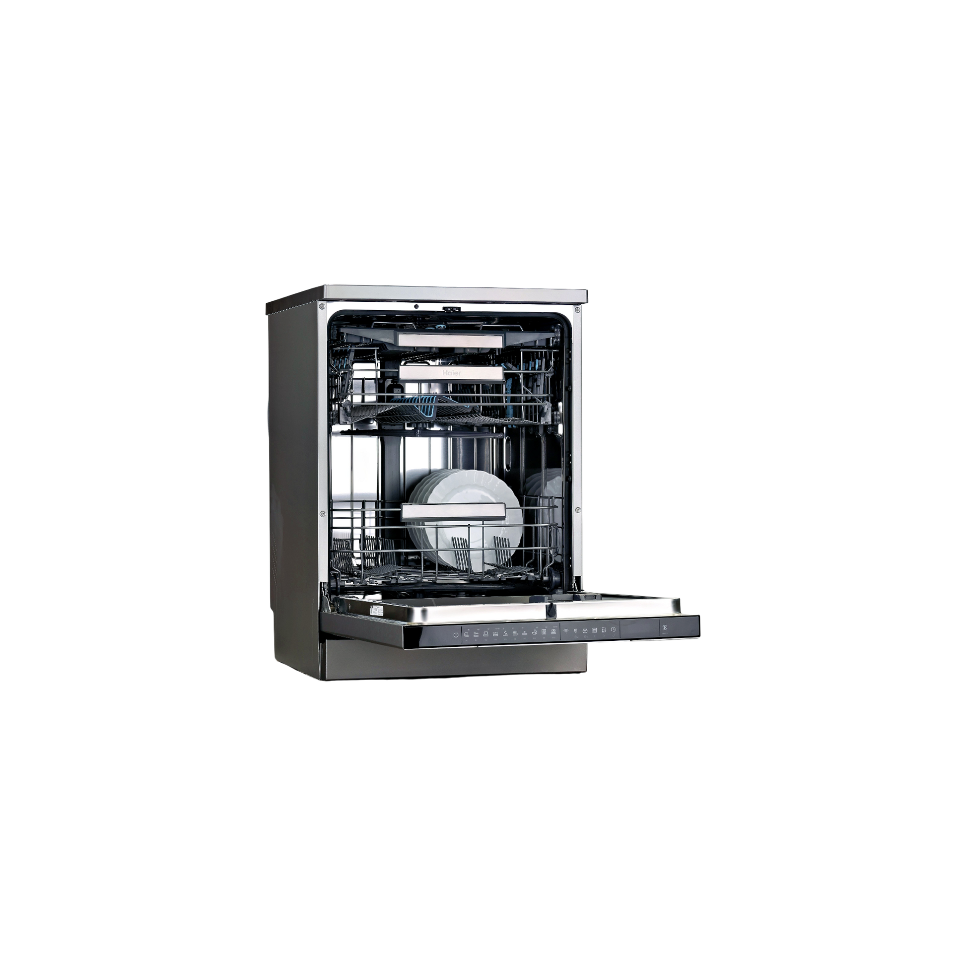 Lave-Vaisselle Pose Libre 14 Cvts Reconditionné HAIER XF 4A4M4PX : vue de l'intérieur