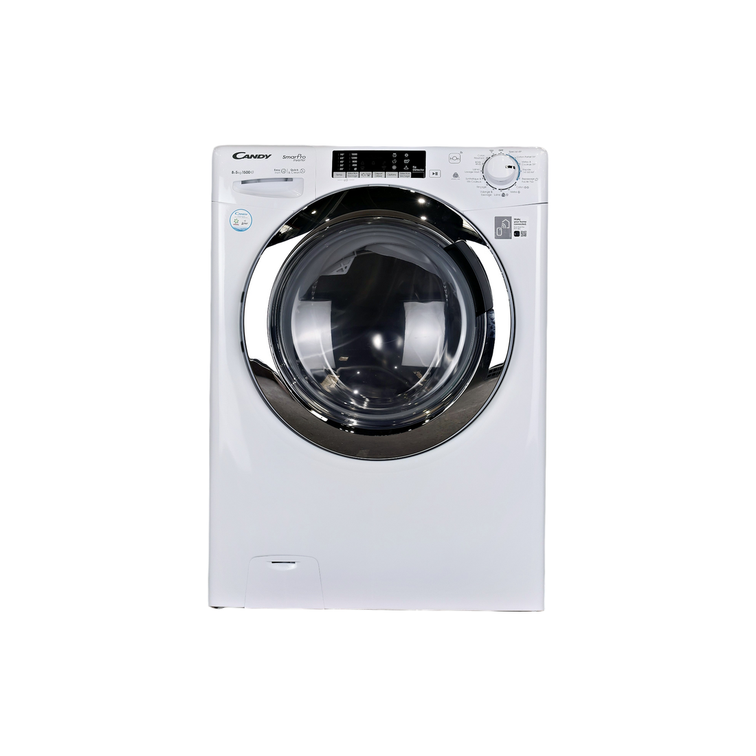 Lave-Linge Sechant 8 kg Reconditionné CANDY CSOW5854TWMC-S : vue de face