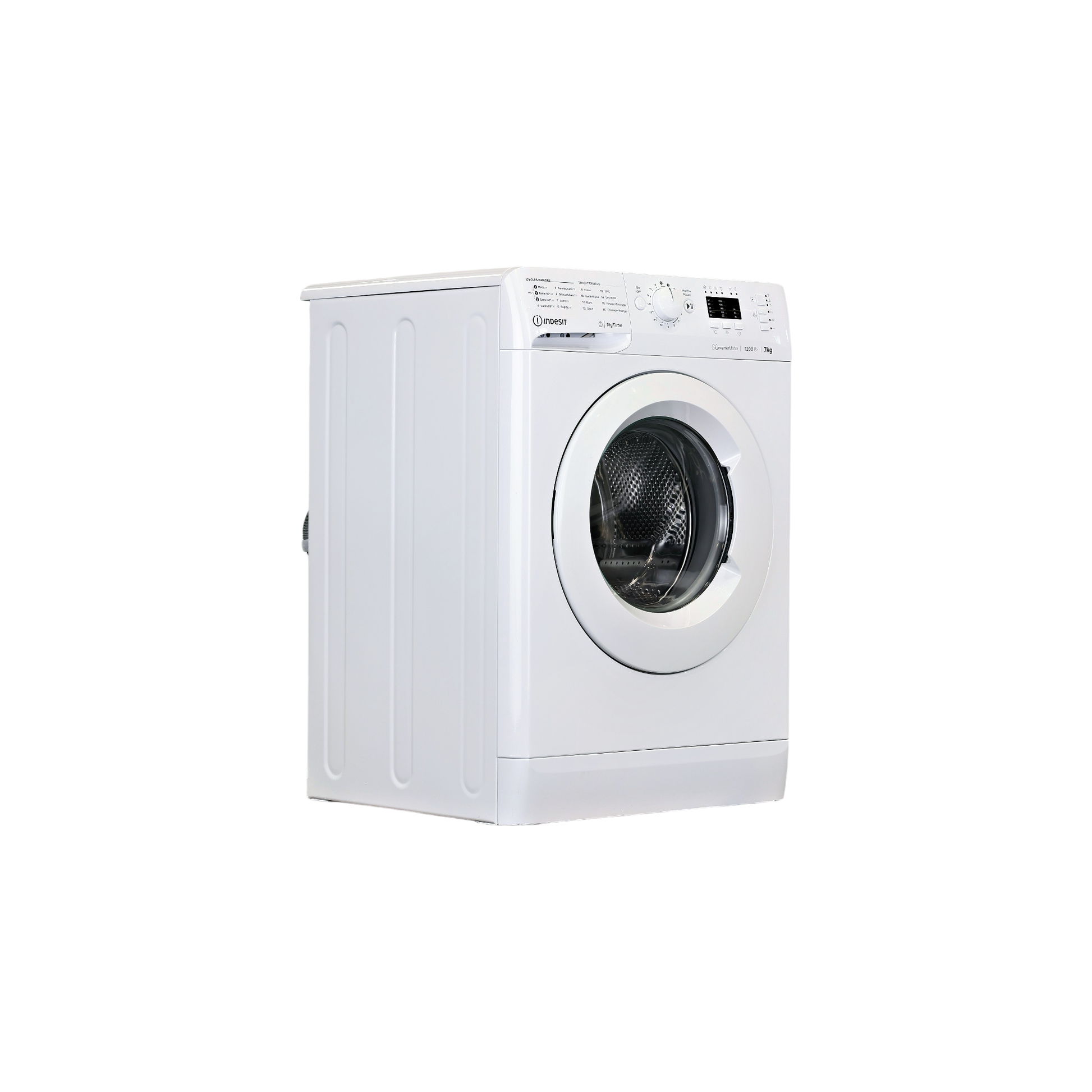 Lave-Linge Hublot 7 kg Reconditionné INDESIT MTWA71296WFR : vue du côté droit