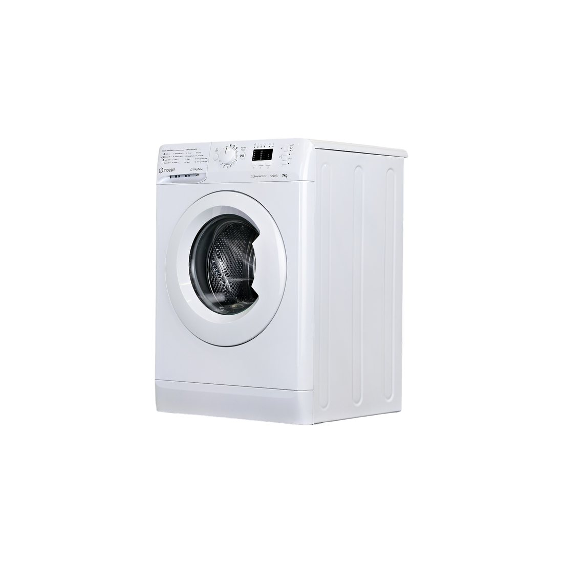 Lave-Linge Hublot 7 kg Reconditionné INDESIT MTWA71296WFR : vue du côté gauche