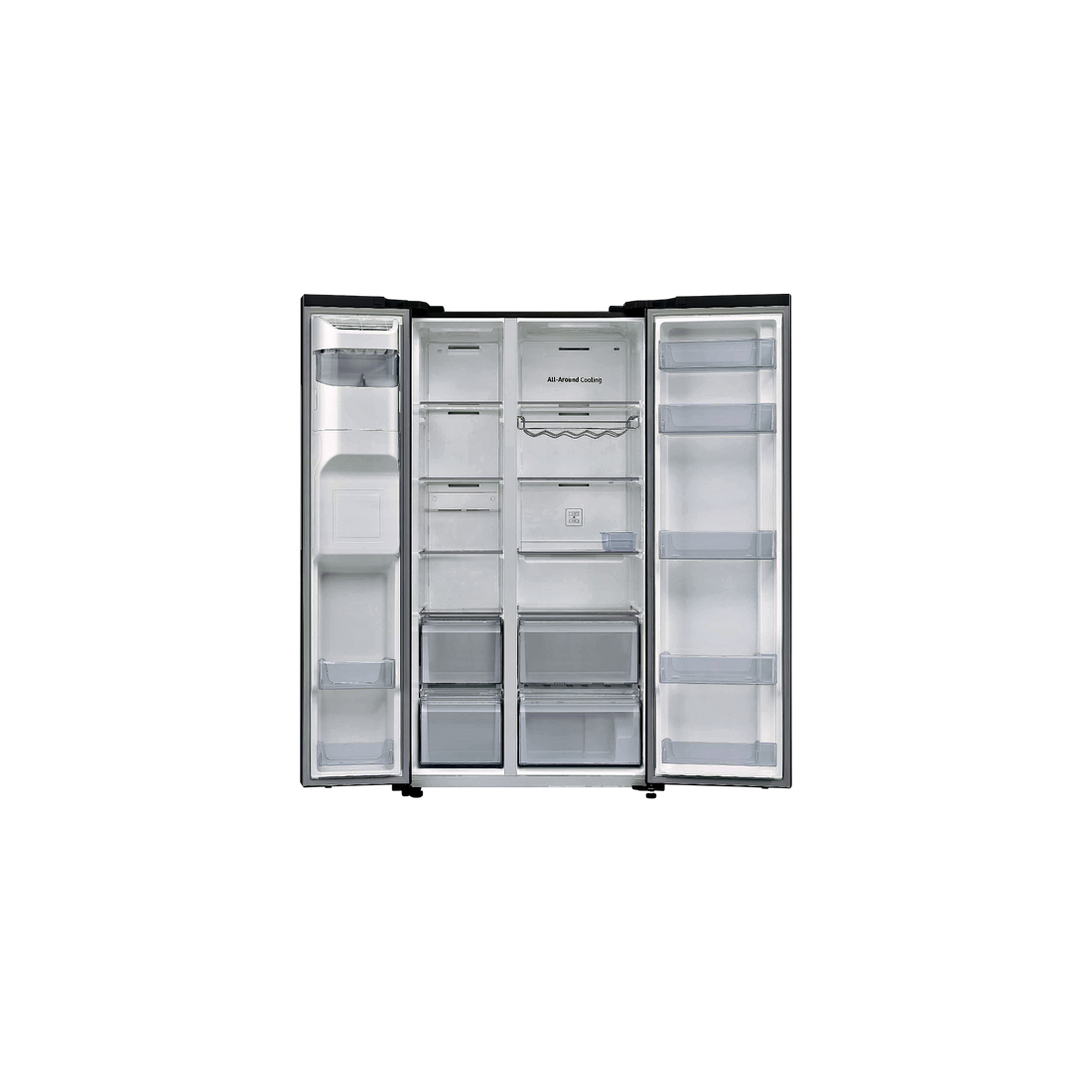 Réfrigérateur Américain 635 L Reconditionné SAMSUNG RS6EDG5403S9 : vue de l'intérieur