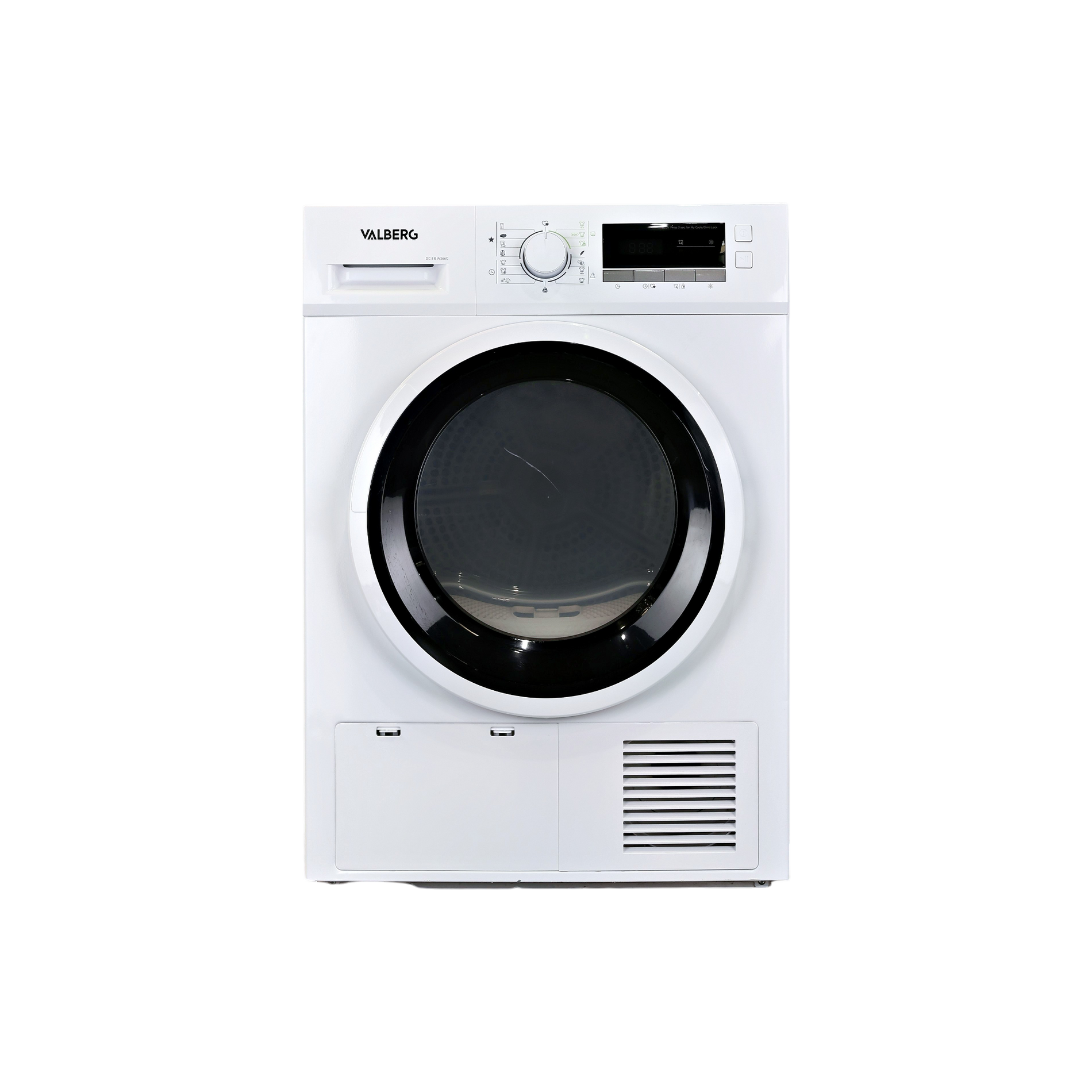 Seche-Linge Condensation 8 kg Reconditionné VALBERG DC 8 B W566C : vue de face