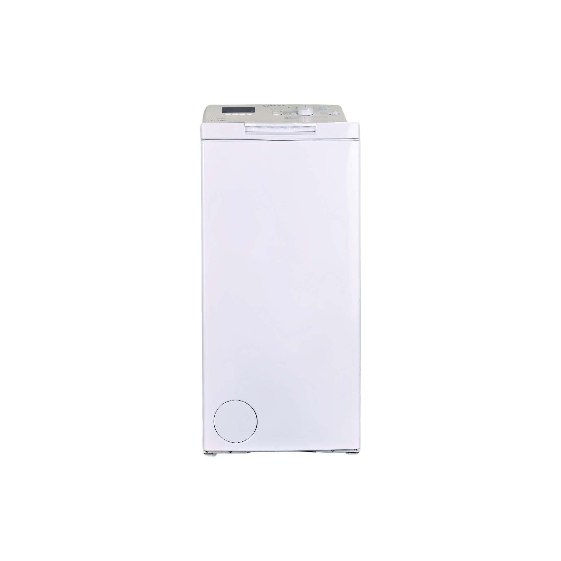Lave-Linge Top 6 kg Reconditionné INDESIT BTWHS62400FRN : vue de face