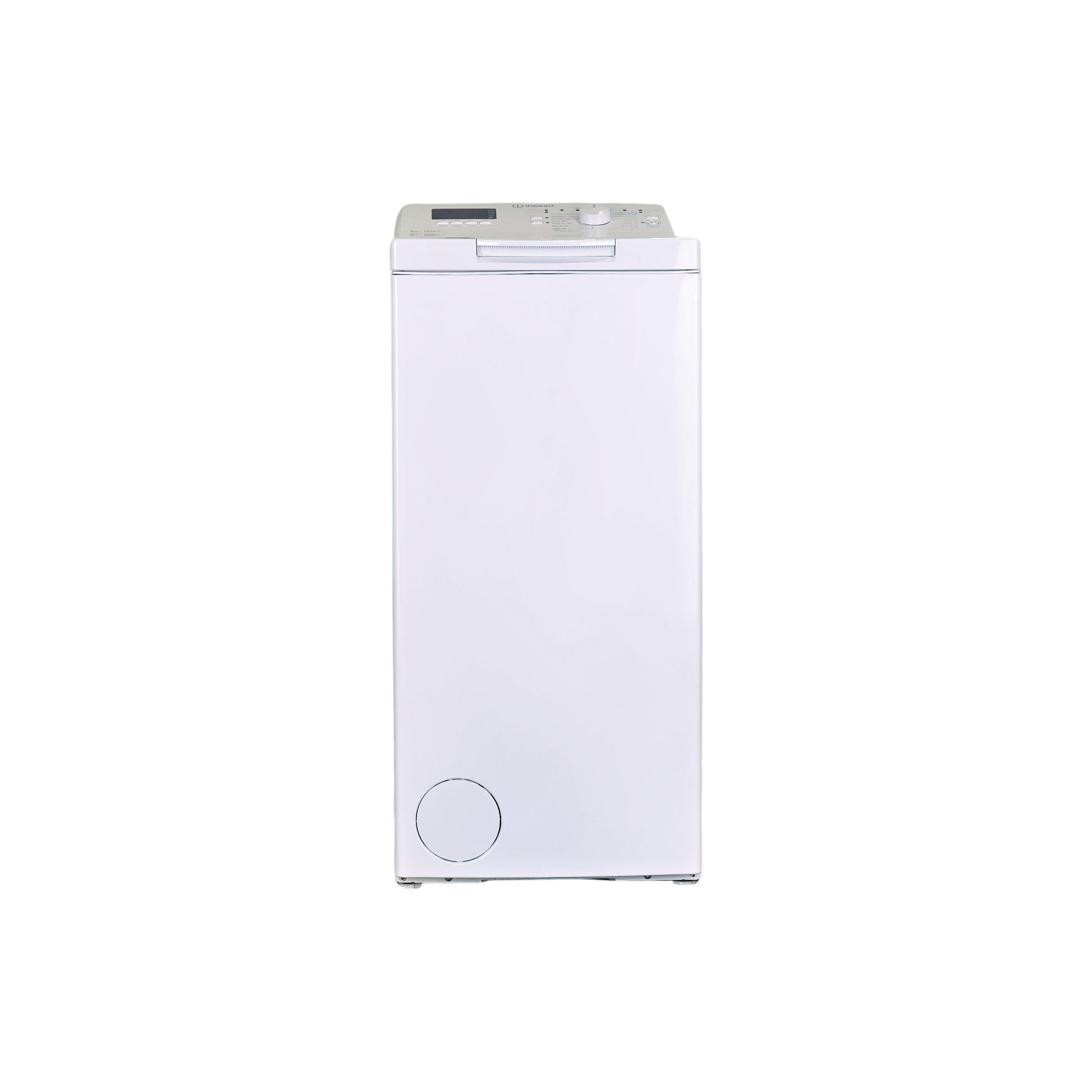 Lave-Linge Top 6 kg Reconditionné INDESIT BTWHS62400FRN : vue de face