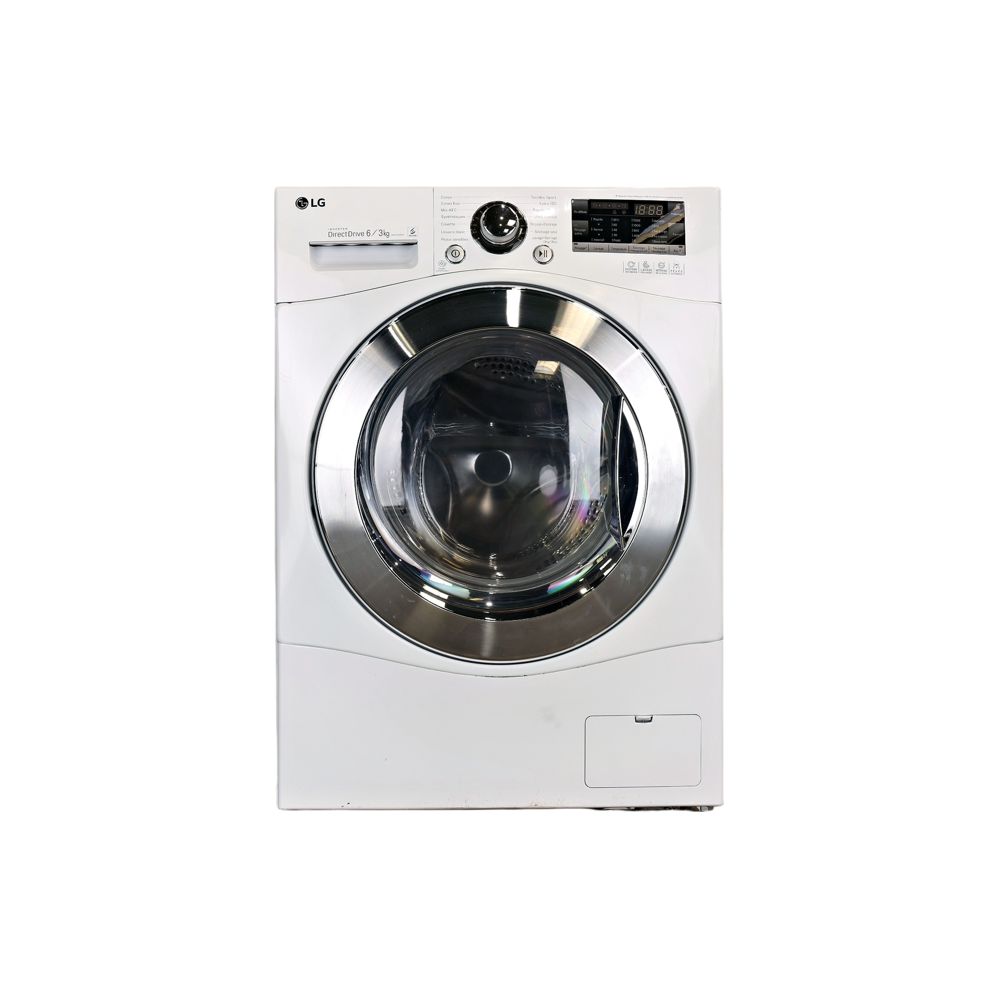 Lave-Linge Sechant 6 kg Reconditionné LG F63280WR : vue de face
