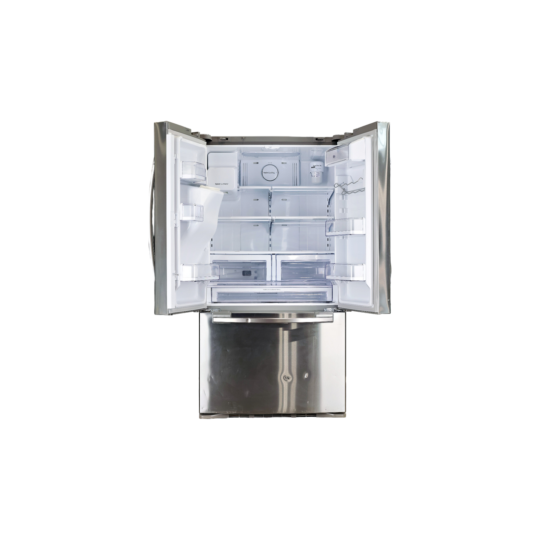Réfrigérateur Multi-Portes 520 L Reconditionné SAMSUNG RFG23UERS : vue de l'intérieur