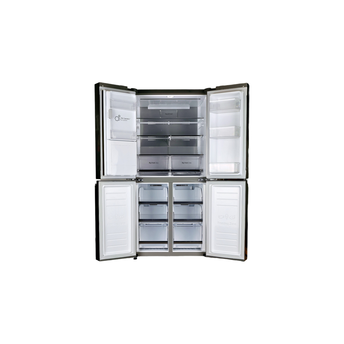 Réfrigérateur Multi-Portes 506 L Reconditionné LG GML844PZ6F : vue de l'intérieur
