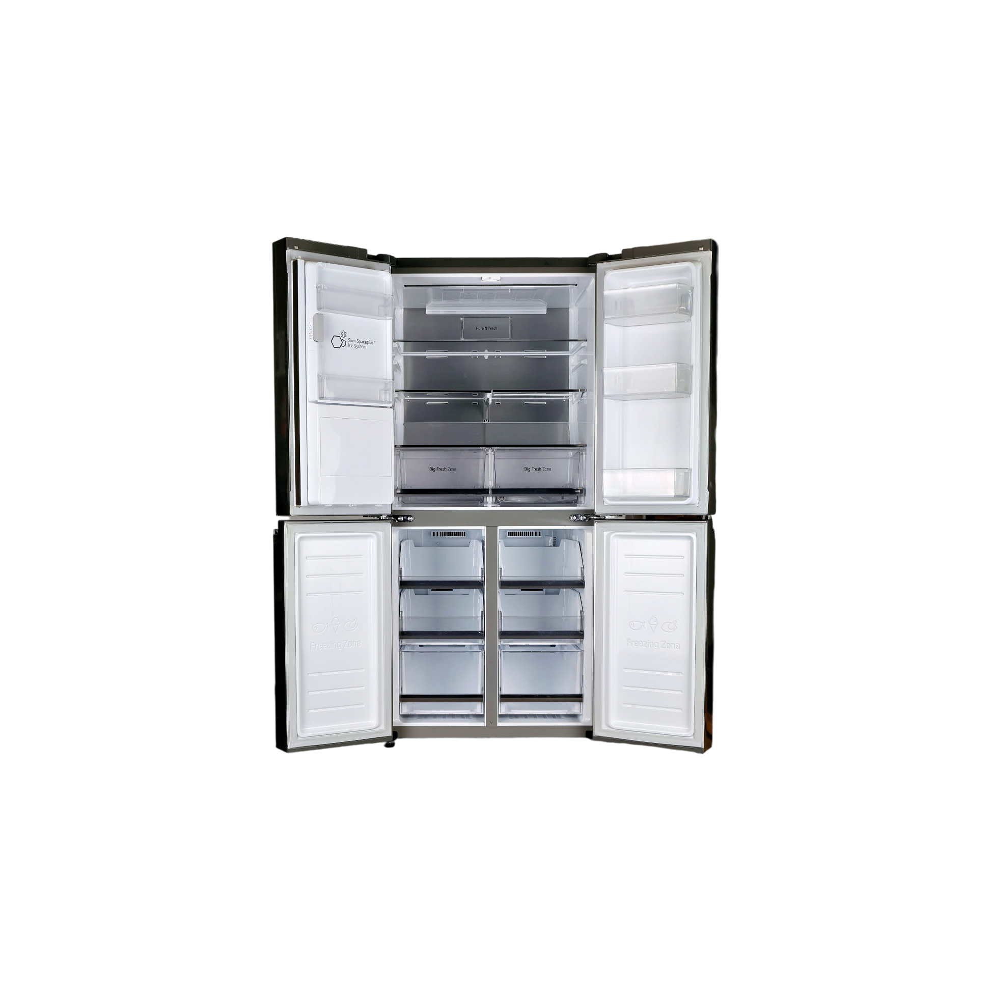 Réfrigérateur Multi-Portes 506 L Reconditionné LG GML844PZ6F : vue de l'intérieur