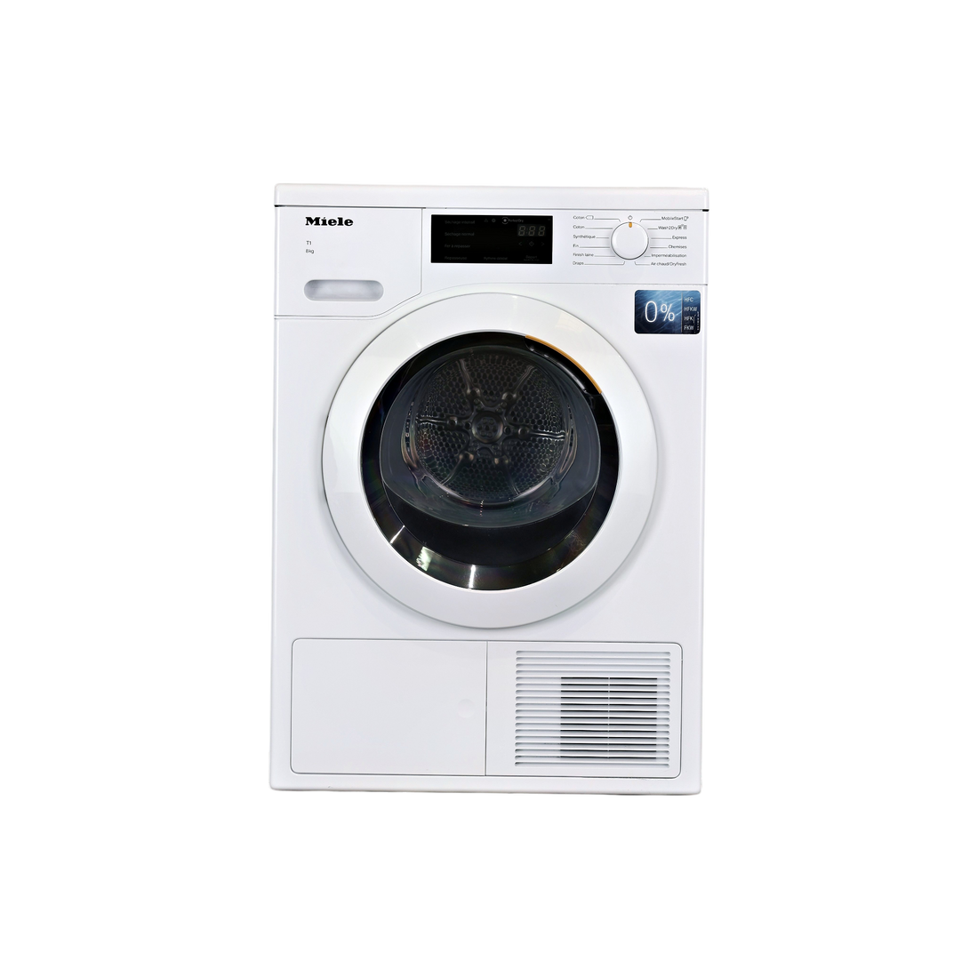 Seche-Linge Pompe À Chaleur 8 kg Reconditionné MIELE TCD 260 WP : vue de face