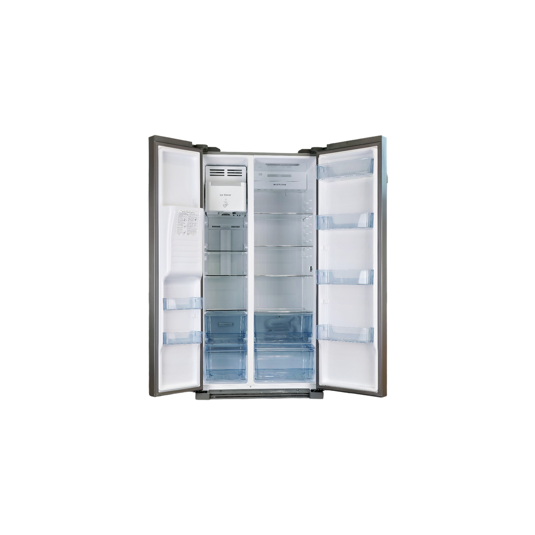 Réfrigérateur Américain 550 L Reconditionné HAIER HRF-629IF6 : vue de l'intérieur