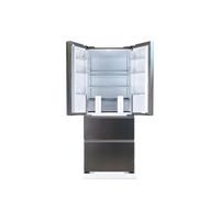 Réfrigérateur Américain 402 L Reconditionné HAIER HFR3718ENMM : vue de l'intérieur