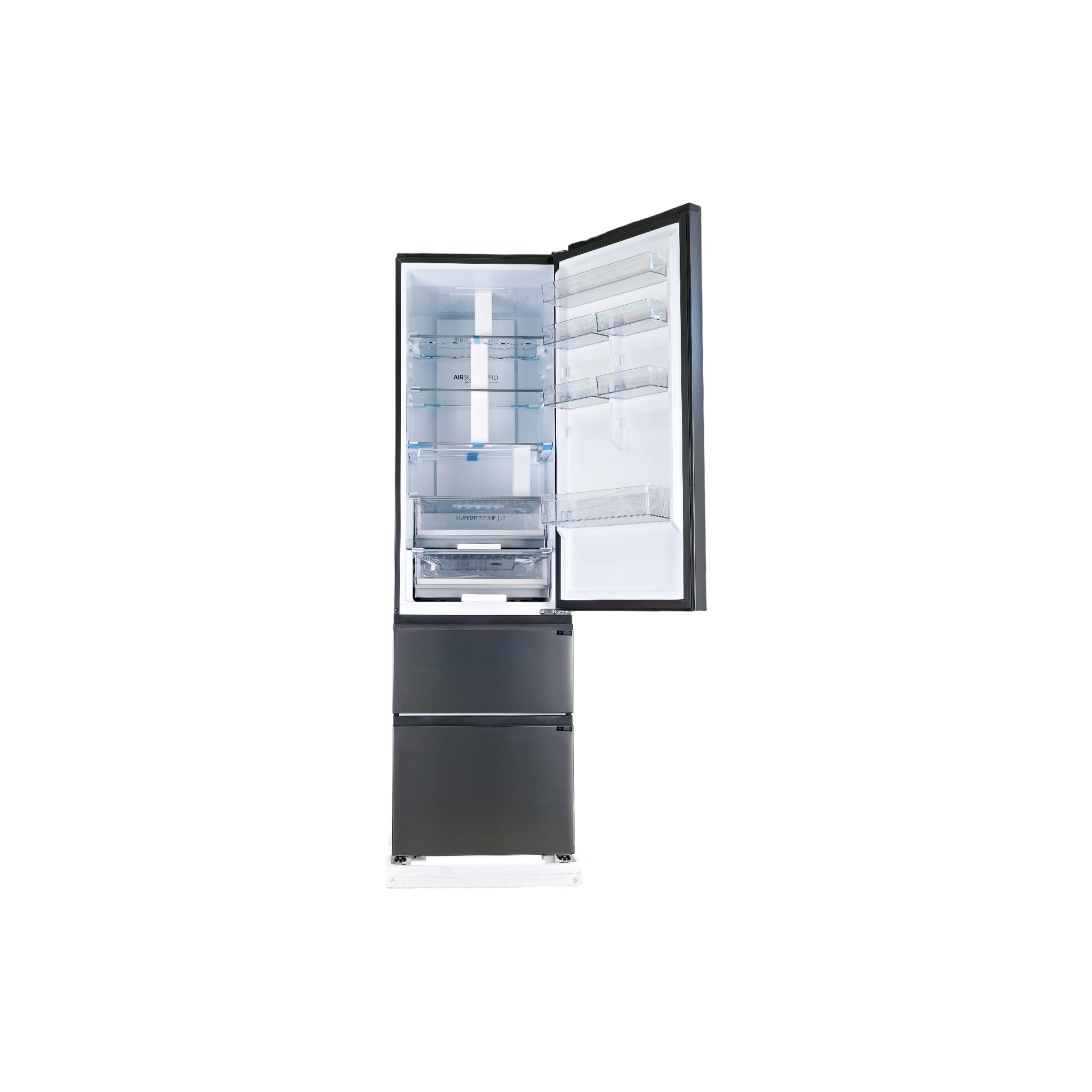 Réfrigérateur Multi-Portes 414 L Reconditionné HAIER HTW5620CNMP : vue de l'intérieur
