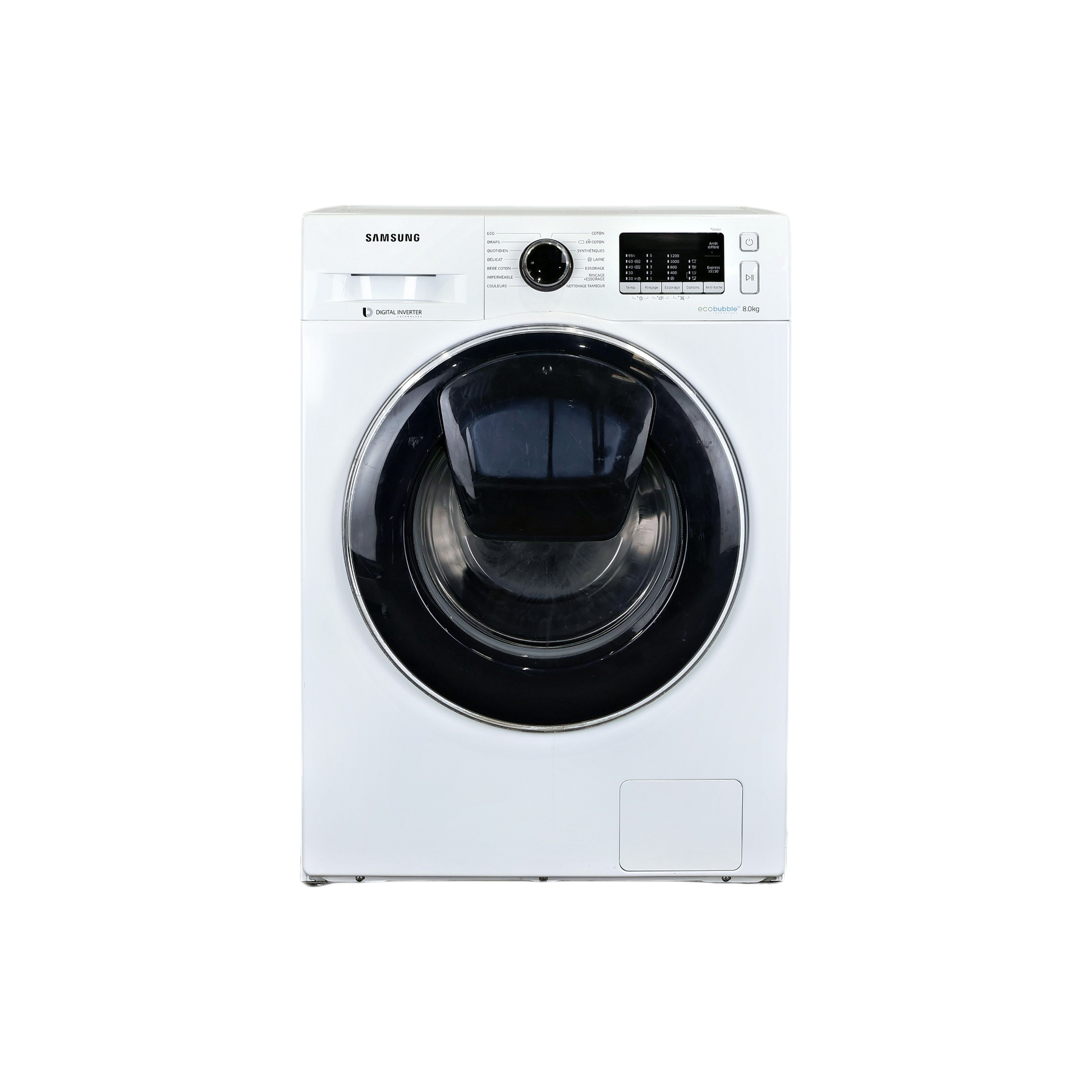 Lave-Linge Hublot 8 kg Reconditionné SAMSUNG WW8BK5210UW : vue de face