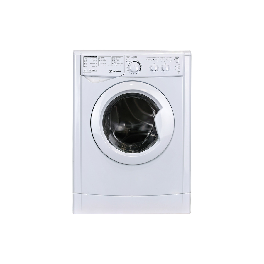 Lave-Linge Hublot 7 kg Reconditionné INDESIT EWC 71252 W FR : vue de face