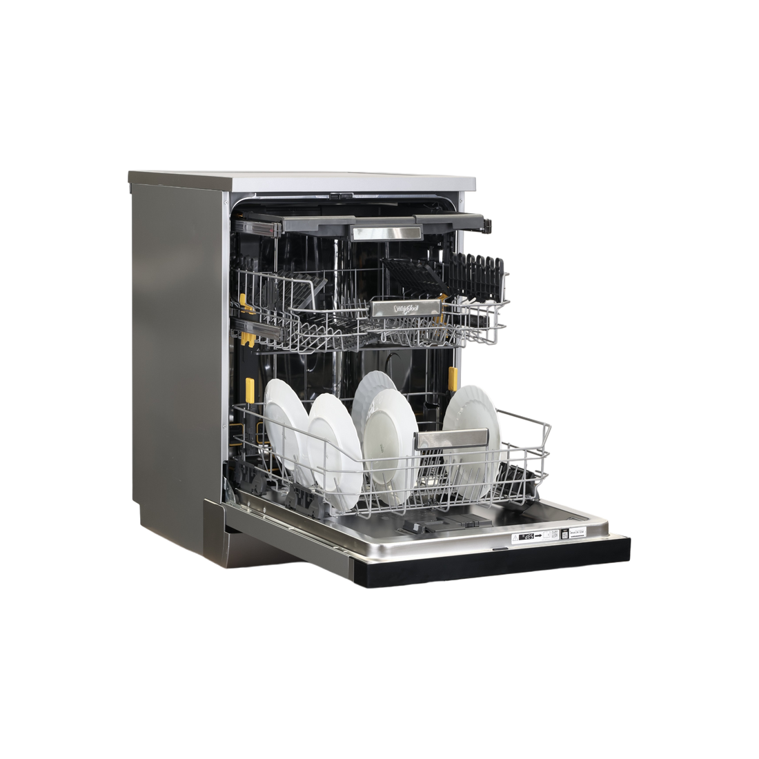 Lave-Vaisselle Pose Libre 15 Cvts Reconditionné WHIRLPOOL W7FHS41S : vue de l'intérieur