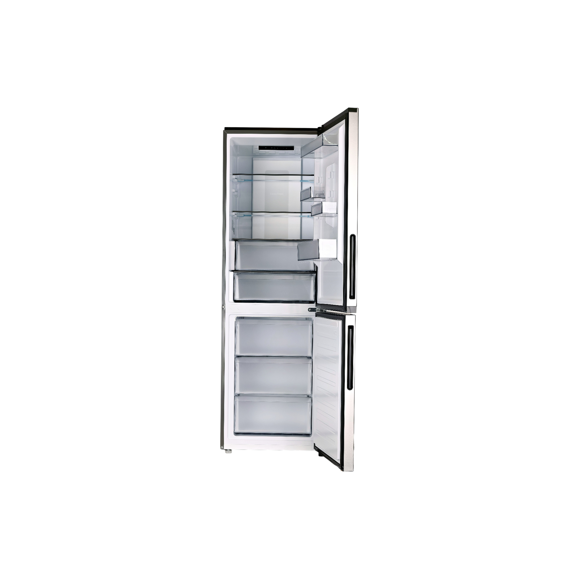 Réfrigérateur Avec Congélateur 355 L Reconditionné CANDY CNCQ4T618DX : vue de l'intérieur