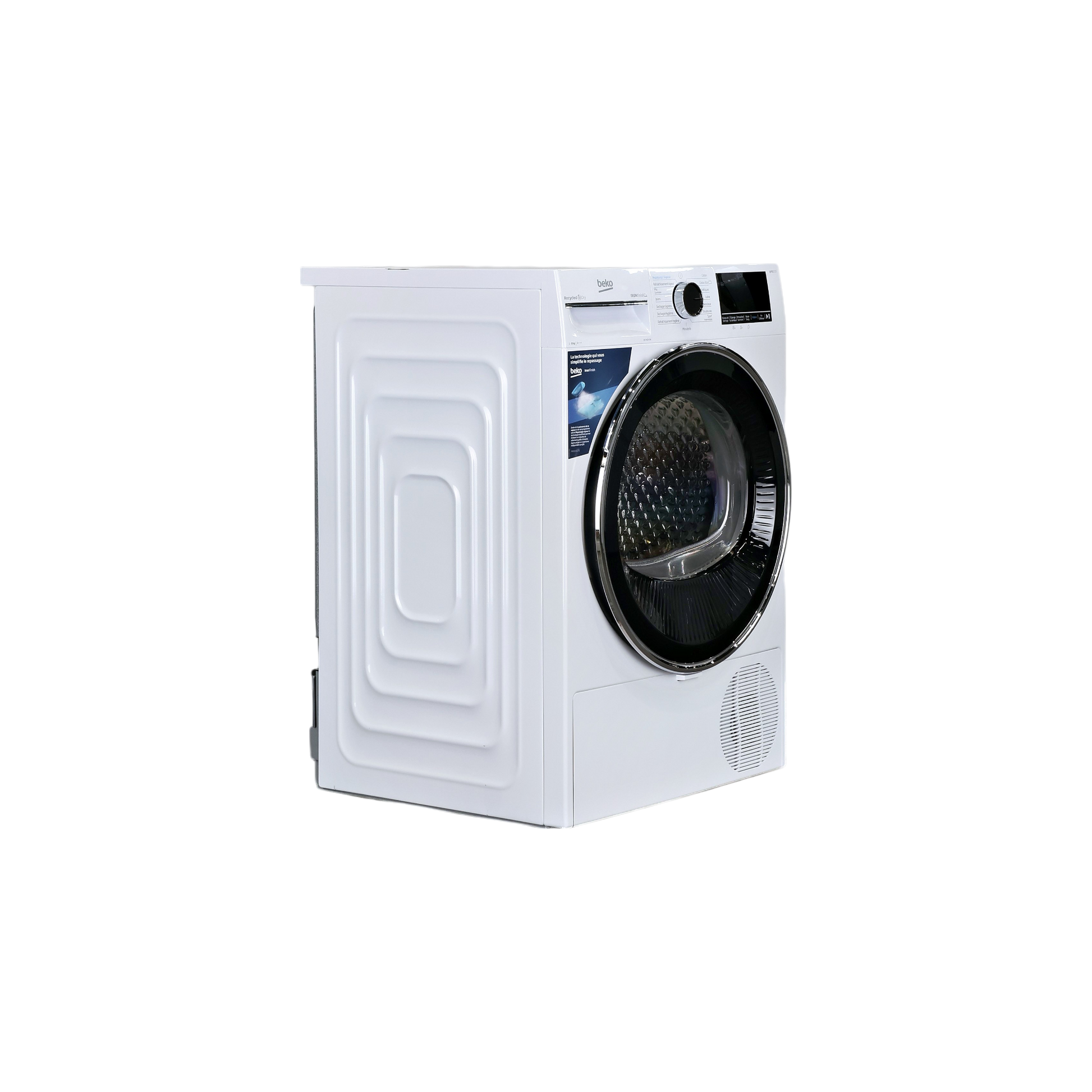 Seche-Linge Pompe À Chaleur 8 kg Reconditionné BEKO B5T48243W : vue du côté droit