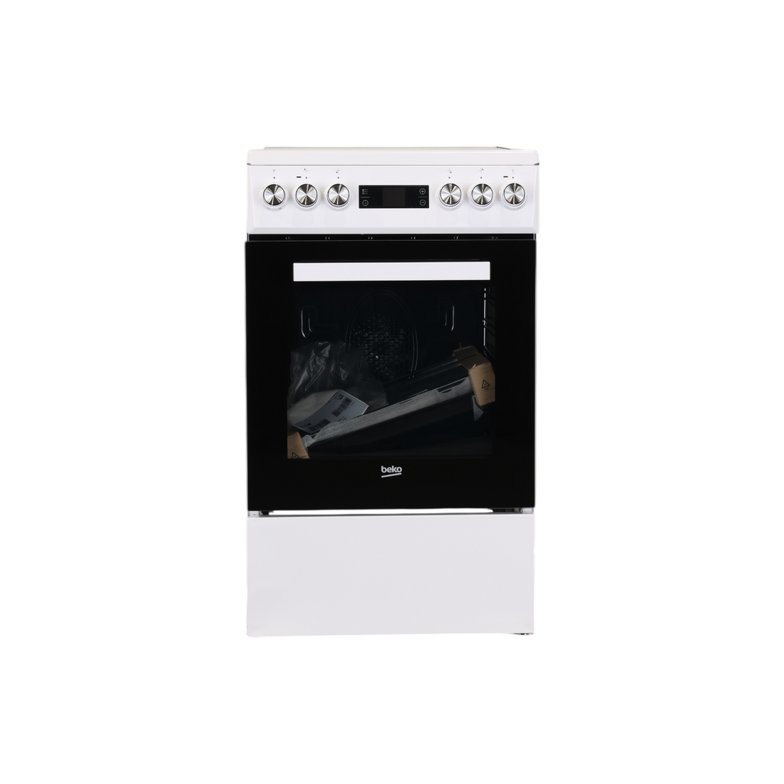 Cuisinière Vitrocéramique 60 L Reconditionné BEKO FSE57302GWC : vue de face