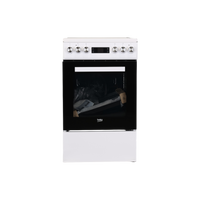 Cuisinière Vitrocéramique 60 L Reconditionné BEKO FSE57302GWC : vue de face