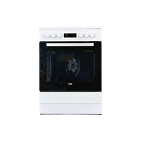 Cuisinière Vitrocéramique  Reconditionné BEKO FSE67300WCS : vue de face