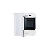 Cuisinière Vitrocéramique  Reconditionné BEKO FSE67300WCS : vue du côté droit